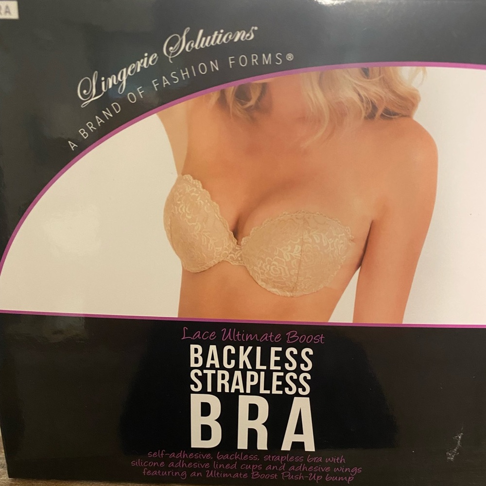 Backless strapless bra
